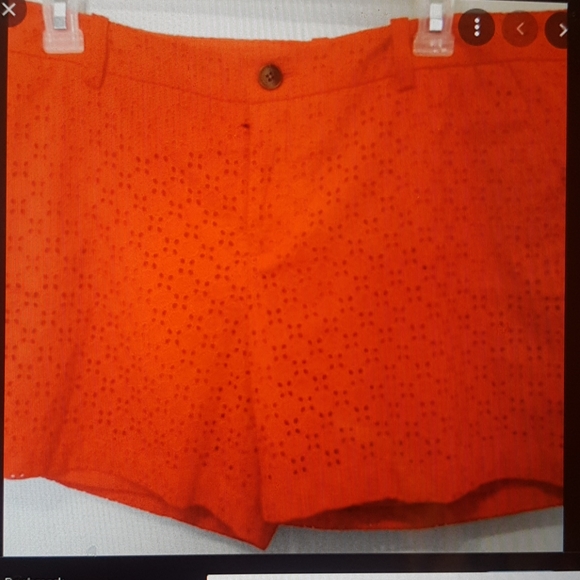 Merona Red Eyelet Shorts - Picture 2 of 5